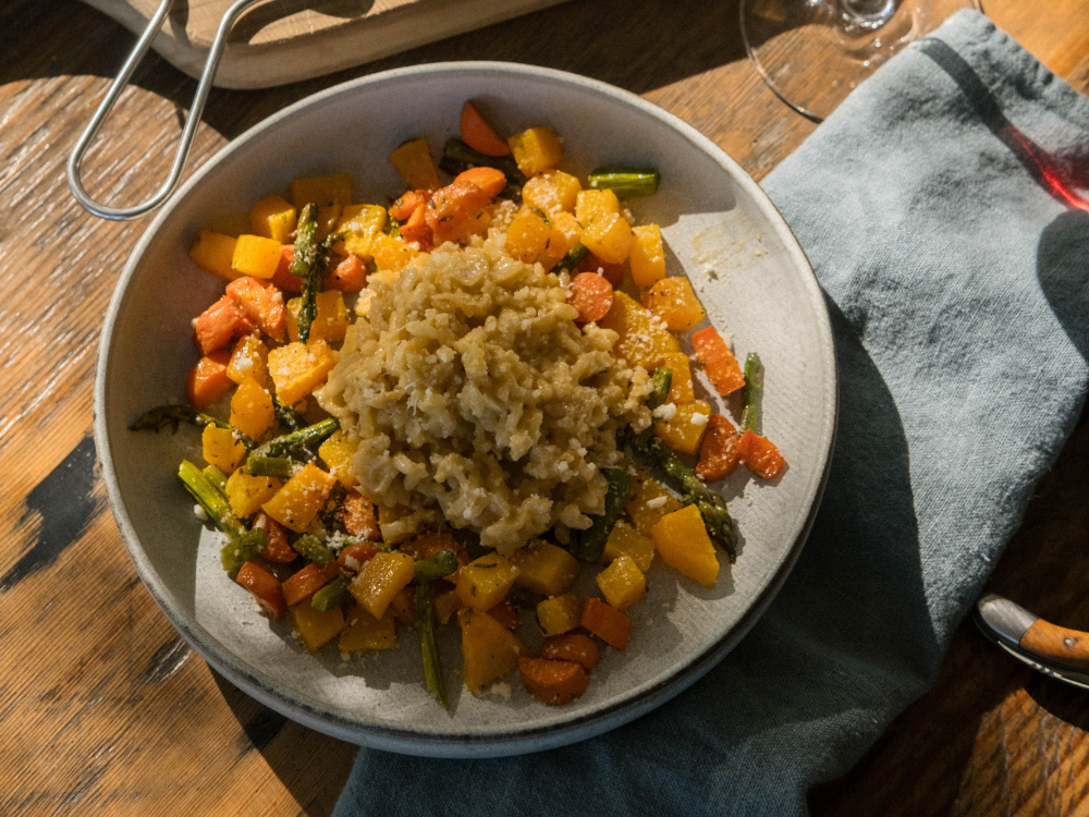 winter vegetable risotto wine pairing